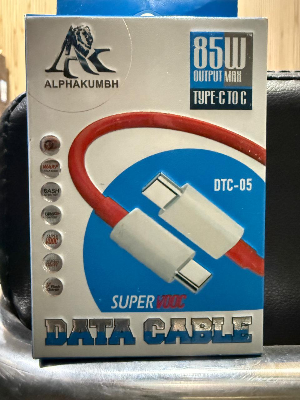 Type-C TO  C Super VOOC Fast Dat Cable  85W