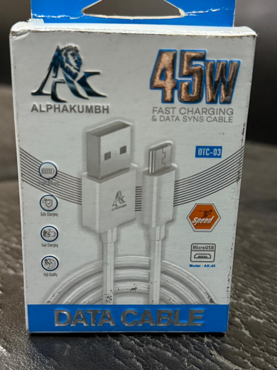 Fast Micro (V8)  USB Data Cable 45W 